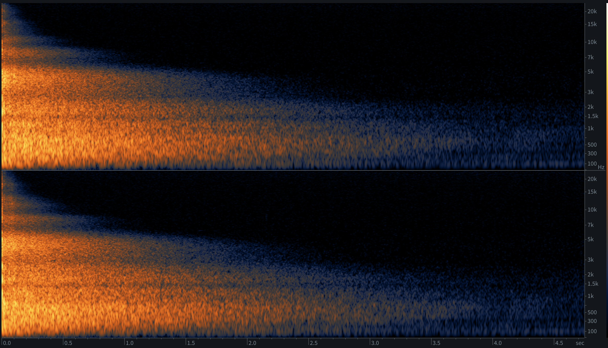 spectrogram after spectral repair